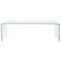Mesa de centro de vidrio templado transparente 98x45x30 cm de vidaXL, Mesas de centro - Ref: Foro24-244189, Precio: 185,25 €,...