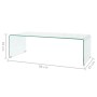 Mesa de centro de vidrio templado transparente 98x45x30 cm de vidaXL, Mesas de centro - Ref: Foro24-244189, Precio: 185,25 €,...