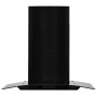 Campana extractora pared 60 cm acero inoxidable 756 m³/h negro de vidaXL, Extractores - Ref: Foro24-50709, Precio: 216,01 €, ...