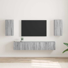 Mueble de TV Montado en la Pared 2 pcs Gris Sonoma en Muebles TV | Comprar online en Foru.es