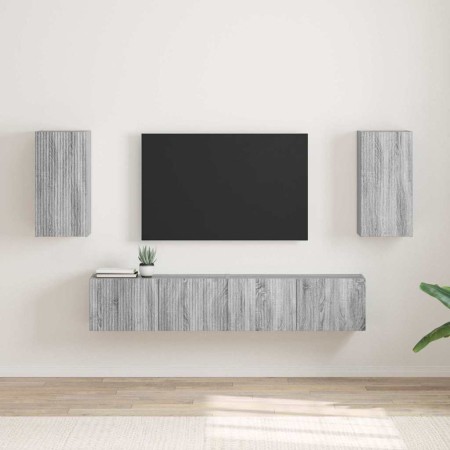 Mueble de TV Montado en la Pared 2 pcs Gris Sonoma en Muebles TV | Comprar online en Foru.es