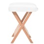 Taburete de masaje plegable con asiento 12 cm de grosor blanco de vidaXL, Sillones de masaje - Ref: Foro24-110148, Precio: 55...