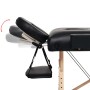 Camilla de masaje plegable 2 zonas 10 cm grosor negra de vidaXL, Mesas de masaje - Ref: Foro24-110151, Precio: 227,10 €, Desc...