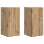 Mueble de TV Montado en la Pared 2 pcs Roble Artesanal en Muebles TV | Comprar online en Foru.es