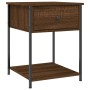 Mesita de noche madera de ingeniería marrón roble 44x45x58 cm de vidaXL, Mesitas de noche - Ref: Foro24-825851, Precio: 41,62...