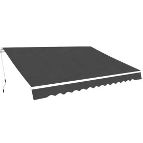 Toldo plegable de operación manual 350 cm antracita de vidaXL, Toldos - Ref: Foro24-275567, Precio: 447,52 €, Descuento: %
