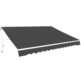 Toldo plegable de operación manual 350 cm antracita de vidaXL, Toldos - Ref: Foro24-275567, Precio: 457,48 €, Descuento: %