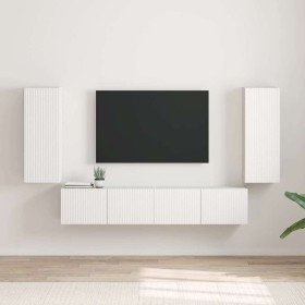 Mueble de TV Montado en la Pared 2 pcs 30 x 31 x 80 cm en Muebles TV | Comprar online en Foru.es