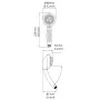 RIDDER Set de ducha alcachofa de masaje 8 ajustes St Lucia cromo 91110 de RIDDER, Cabezales de ducha - Ref: Foro24-421511, Pr...