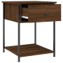 Mesita de noche madera de ingeniería marrón roble 44x45x58 cm de vidaXL, Mesitas de noche - Ref: Foro24-825851, Precio: 41,62...