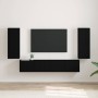 Mueble de TV Montado en la Pared 2 pcs Negro 30 x 31 x 80 cm en Muebles TV | Comprar online en Foru.es