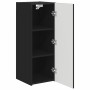 Mueble de TV Montado en la Pared 2 pcs Negro 30 x 31 x 80 cm en Muebles TV | Comprar online en Foru.es