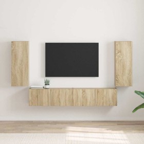 Mueble de TV Montado en la Pared 2 pcs Sonoma 30 x 31 x 80 cm en Muebles TV | Comprar online en Foru.es