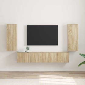 Mueble de TV Montado en la Pared 2 pcs Sonoma 30 x 31 x 80 cm en Muebles TV | Comprar online en Foru.es