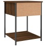 Mesita de noche madera de ingeniería marrón roble 44x45x58 cm de vidaXL, Mesitas de noche - Ref: Foro24-825851, Precio: 41,62...