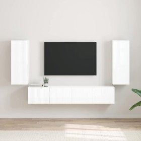 Mueble de TV Montado en la Pared 2 pcs Brillante en Muebles TV | Comprar online en Foru.es