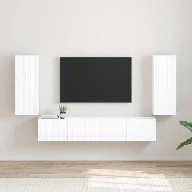 Mueble de TV Montado en la Pared 2 pcs Brillante en Muebles TV | Comprar online en Foru.es
