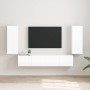 Mueble de TV Montado en la Pared 2 pcs Brillante en Muebles TV | Comprar online en Foru.es