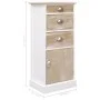 Paulownia wood auxiliary cabinet 38x28x86 cm by vidaXL, Drawers - Ref: Foro24-284075, Price: 130,44 €, Discount: %