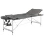 Camilla masaje 3 zonas estructura aluminio antracita 186x68 cm de vidaXL, Mesas de masaje - Ref: Foro24-110175, Precio: 186,6...