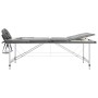 Camilla masaje 3 zonas estructura aluminio antracita 186x68 cm de vidaXL, Mesas de masaje - Ref: Foro24-110175, Precio: 186,6...