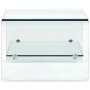 Mesa de centro de vidrio templado transparente 50x45x33 cm de vidaXL, Mesas de centro - Ref: Foro24-284744, Precio: 150,43 €,...