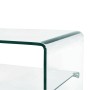 Mesa de centro de vidrio templado transparente 50x45x33 cm de vidaXL, Mesas de centro - Ref: Foro24-284744, Precio: 150,43 €,...