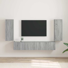 Mueble de TV Montado en la Pared 2 pcs Gris Sonoma en Muebles TV | Comprar online en Foru.es
