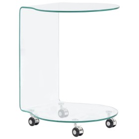 Mesa de centro de vidrio templado 45x40x58 cm de vidaXL, Mesas de centro - Ref: Foro24-284725, Precio: 156,02 €, Descuento: %