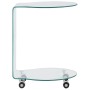 Mesa de centro de vidrio templado 45x40x58 cm de vidaXL, Mesas de centro - Ref: Foro24-284725, Precio: 156,02 €, Descuento: %