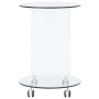 Mesa de centro de vidrio templado 45x40x58 cm de vidaXL, Mesas de centro - Ref: Foro24-284725, Precio: 156,02 €, Descuento: %