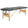 Camilla de masaje 2 zonas estructura madera antracita 186x68 cm de vidaXL, Mesas de masaje - Ref: Foro24-110171, Precio: 162,...