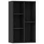 Estantería/Aparador madera contrachapada negro 50x25x80 cm de vidaXL, Librerías y estanterías - Ref: Foro24-800163, Precio: 4...