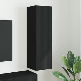Mueble de TV Montado en la Pared Negro 30 x 31 x 100 cm en Muebles TV | Comprar online en Foru.es