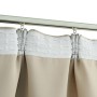 Cortinas opacas con ganchos 2 unidades beige 140x175 cm de vidaXL, Cortinas y visillos - Ref: Foro24-134446, Precio: 35,74 €,...