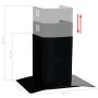 Campana extractora pared 60 cm acero inoxidable 756 m³/h negro de vidaXL, Extractores - Ref: Foro24-50709, Precio: 216,01 €, ...