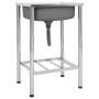 Fregadero de camping de un seno acero inoxidable de vidaXL, Fregaderos - Ref: Foro24-151210, Precio: 176,03 €, Descuento: %