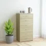 Sonoma oak plywood sideboard with 6 drawers 50x34x96 cm by vidaXL, Sideboards - Ref: Foro24-800669, Price: 91,16 €, Discount: %