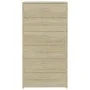 Sonoma oak plywood sideboard with 6 drawers 50x34x96 cm by vidaXL, Sideboards - Ref: Foro24-800669, Price: 91,16 €, Discount: %