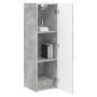 Mueble de TV Montado en la Pared 2 pcs Concreto en Muebles TV | Comprar online en Foru.es