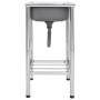 Fregadero de camping de un seno acero inoxidable de vidaXL, Fregaderos - Ref: Foro24-151210, Precio: 176,03 €, Descuento: %