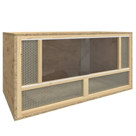 Terrario de madera contrachapada 80x40x40 cm de vidaXL, Jaulas y habitáculos para animales pequeños - Ref: Foro24-170886, Pre...