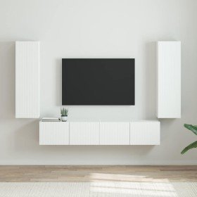 Mueble de TV Montado en la Pared 2 pcs Brillante en Muebles TV | Comprar online en Foru.es