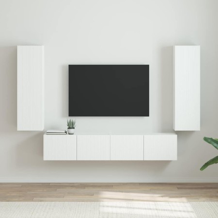 Mueble de TV Montado en la Pared 2 pcs Brillante en Muebles TV | Comprar online en Foru.es