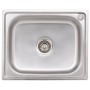 Fregadero de camping de un seno acero inoxidable de vidaXL, Fregaderos - Ref: Foro24-151210, Precio: 176,03 €, Descuento: %