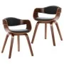 Dining chairs 2 units curved wood and synthetic leather by vidaXL, dining chairs - Ref: Foro24-287385, Price: 292,22 €, Disco...