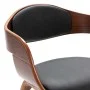 Esszimmerstühle 2 Einheiten aus gebogenem Holz und Kunstleder von vidaXL, Essstühle - Ref: Foro24-287385, Preis: 292,22 €, Ra...