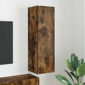 Mueble de TV Montado en la Pared Roble ahumado 30 x 31 x 100 cm en Muebles TV | Comprar online en Foru.es