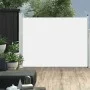 Toldo lateral retráctil de jardín color crema 140x500 cm de vidaXL, Sombrillas - Ref: Foro24-48395, Precio: 82,43 €, Descuent...