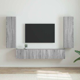 Mueble de TV Montado en la Pared 2 pcs Gris Sonoma en Muebles TV | Comprar online en Foru.es